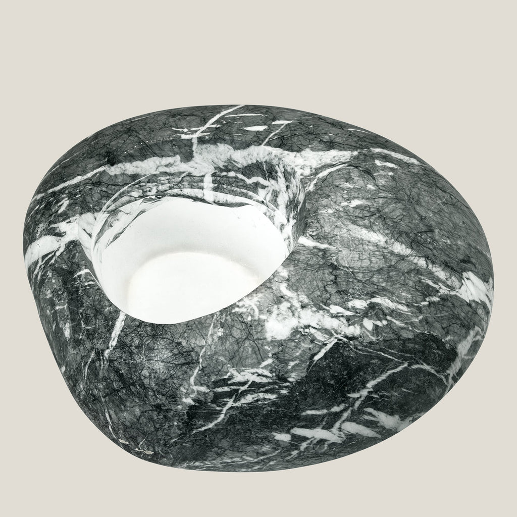 Marble Grey Rock Planter Small