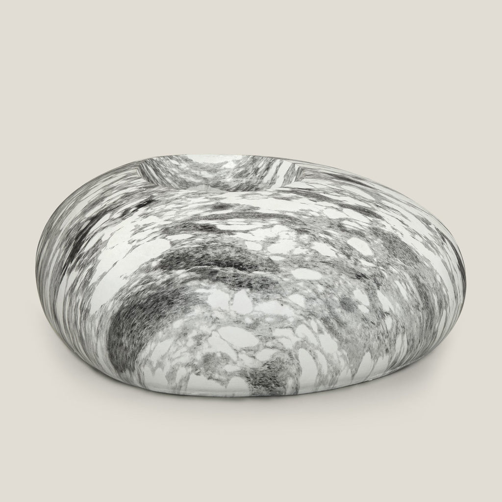 Marble Grey Resin Rock Planter Large