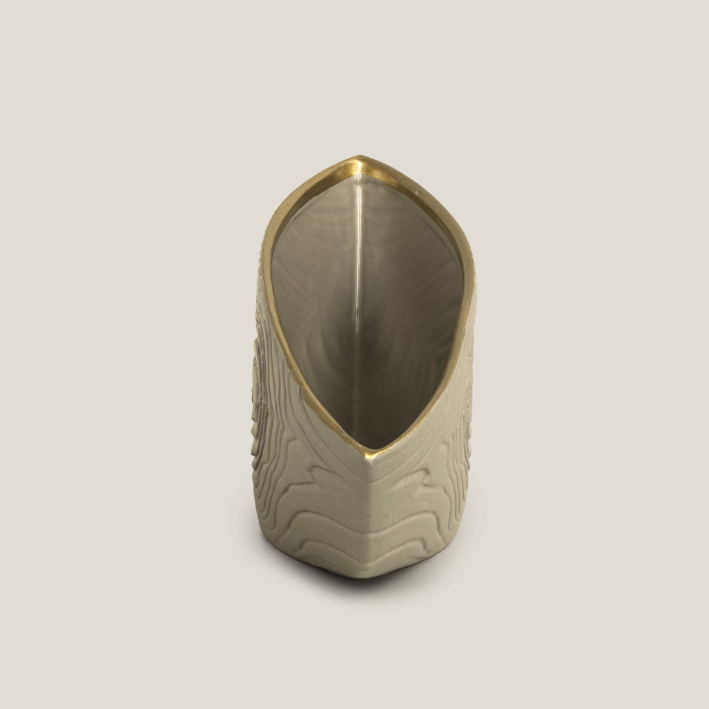 Woodland Grey Textured Ceramic Vase