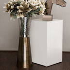 Trapeze Gold & Metal Vase