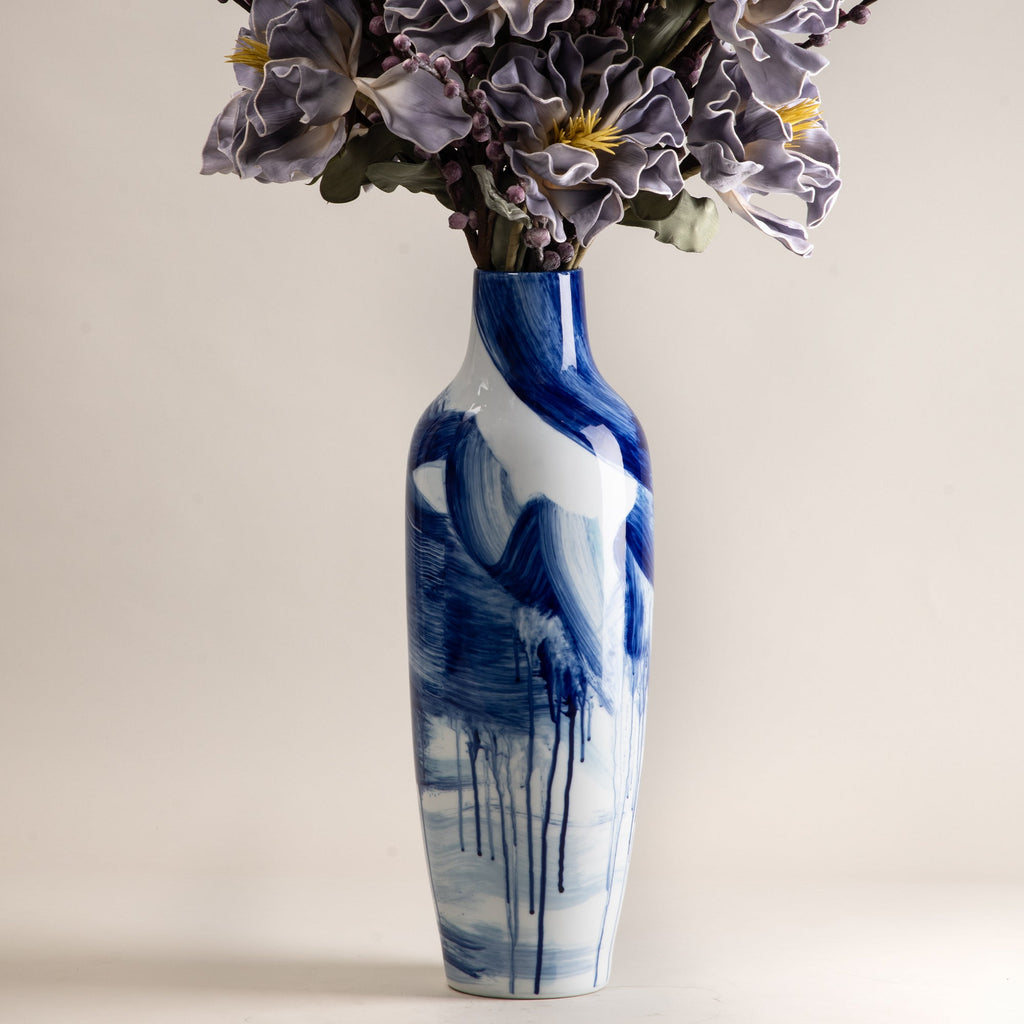 Aomori Blue Ceramic Vase