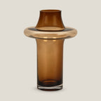 Halo Brown Glass Vase L