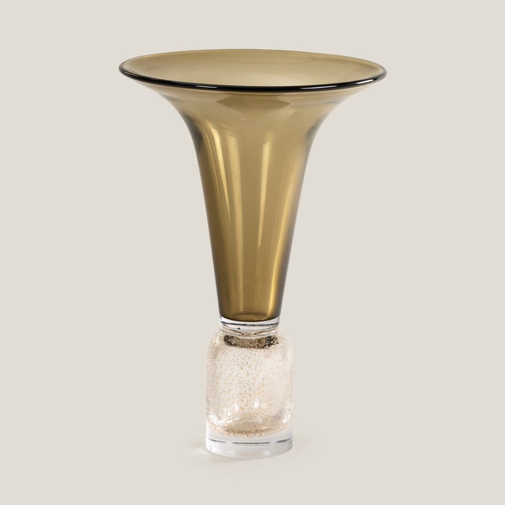 Stardust Brown Glass Vase