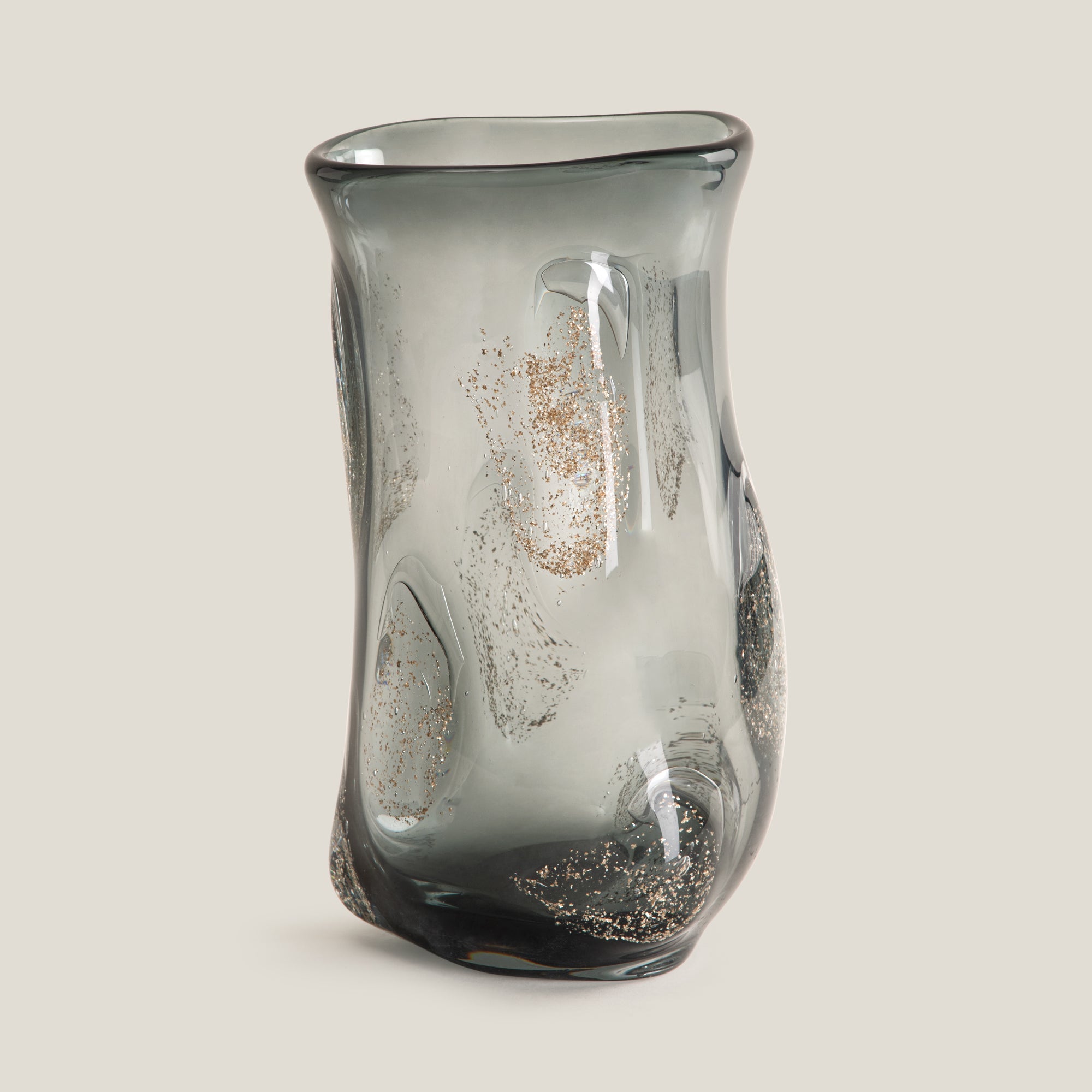 Cendre Grey Glass Vase