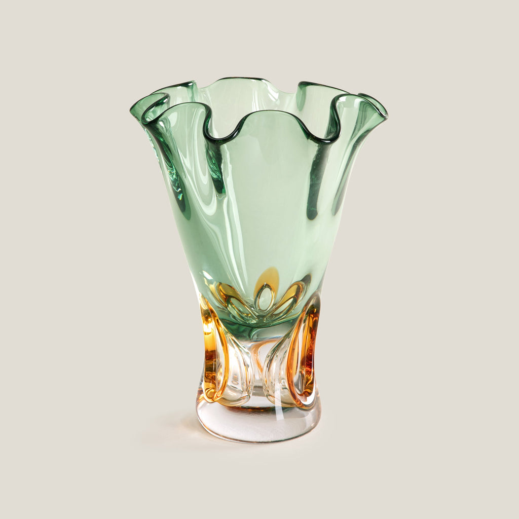Emeralis Green & Amber Vase S